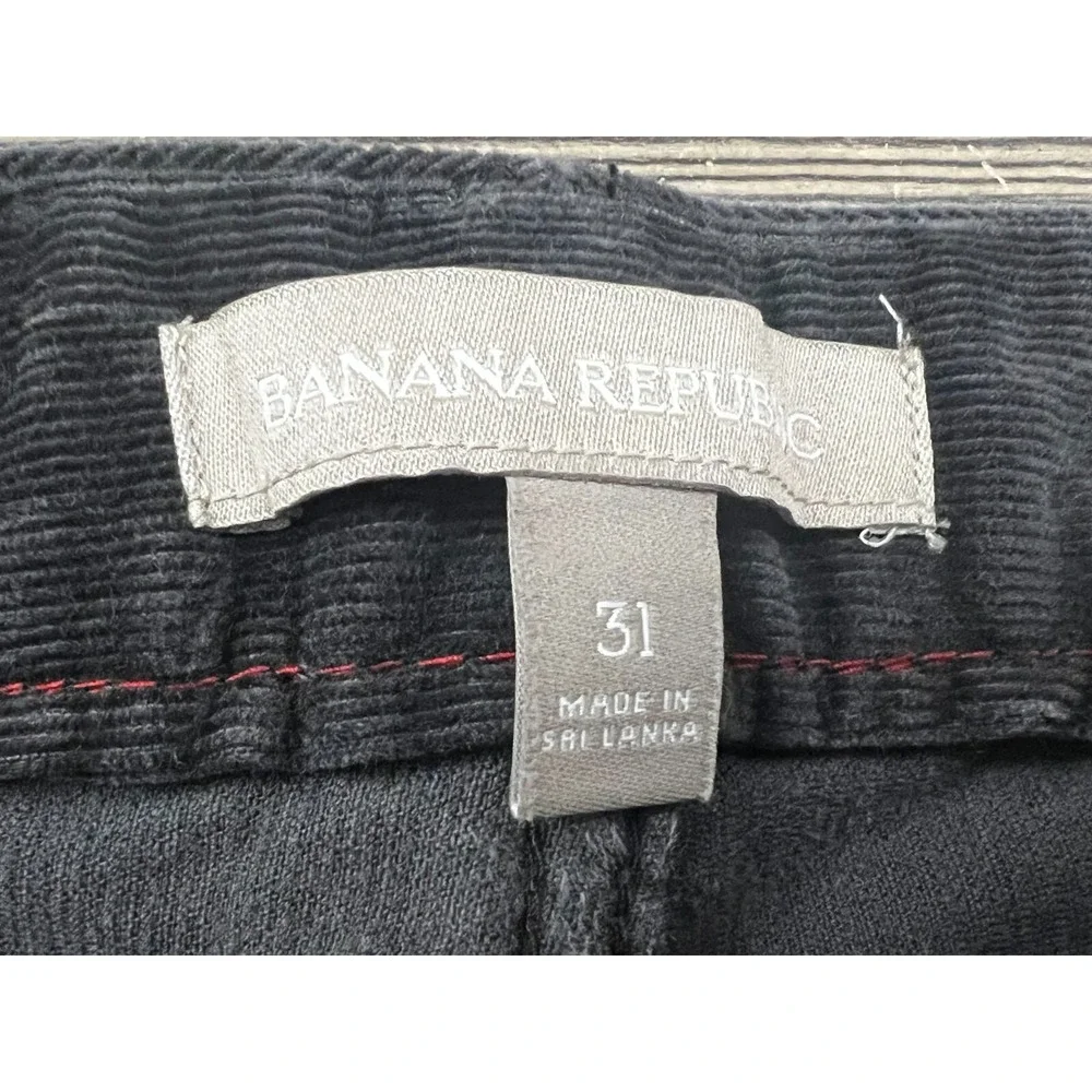Banana Republic Mens Grey Pants 31 Corduroy Trouser Actual 35/33 Hippie Festival